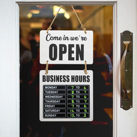 Business Hours Signs