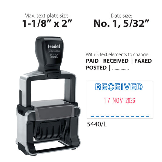 Trodat Professional 5440L Self-Inking Dater