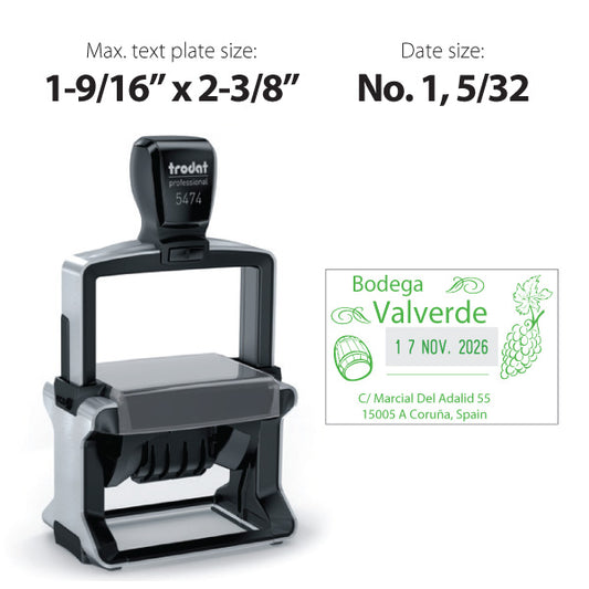 Trodat Professional 5474 Self-Inking Dater