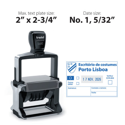 Trodat Professional 5480 Self-Inking Dater