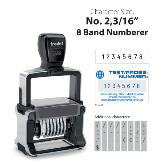 Trodat 5558 Professional 8 Band Numberer