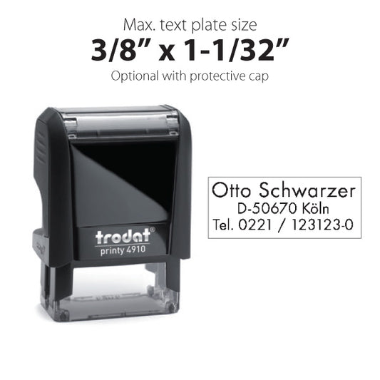 Trodat Printy 4910 Self Inking Text Stamp