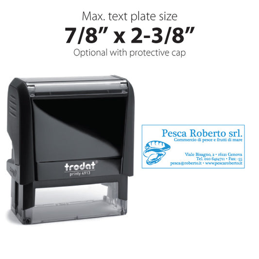 Trodat Printy 4913 Self Inking Text Stamp