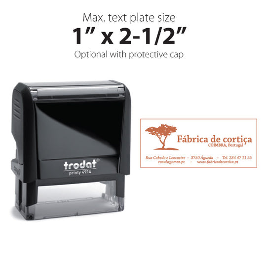 Trodat Printy 4914 Self Inking Text Stamp