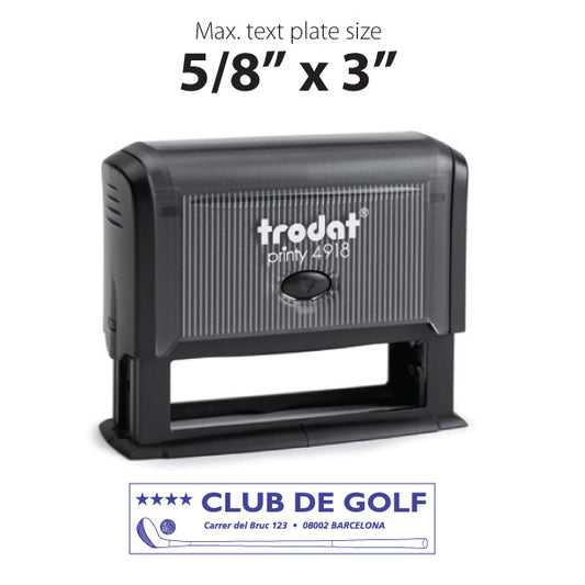 Trodat Printy 4918 Self Inking Text Stamp