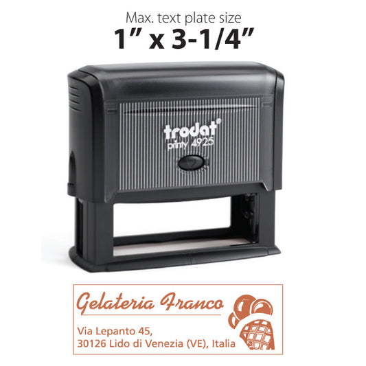 Trodat Printy 4925 Self Inking Text Stamp