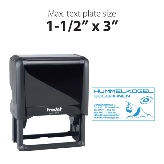 Trodat Printy 4926 Self Inking Text Stamp