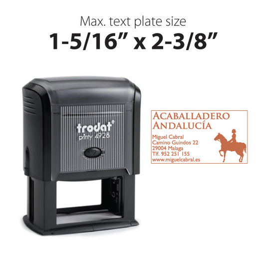 Trodat Printy 4928 Self Inking Text Stamp