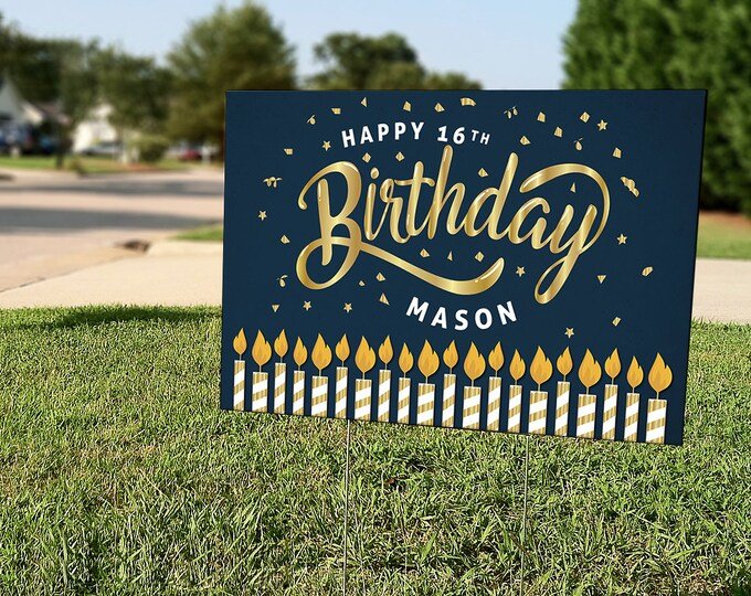Coroplast birthday Sign printing in Winter park