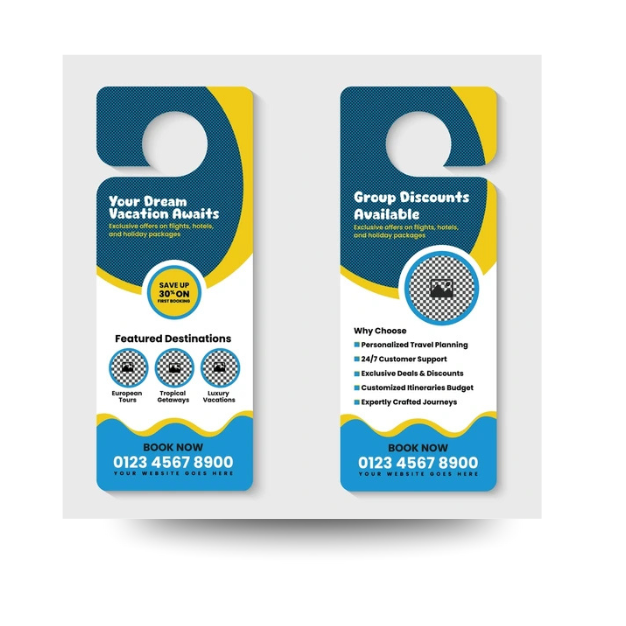 Custom door hangers printing near me