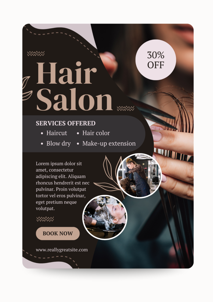 Hair Salon flyer printing