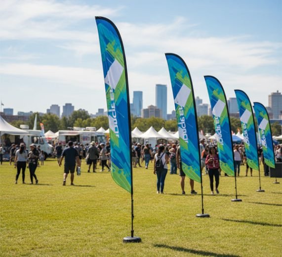 Custom feather flags printing in Winter Park Florida