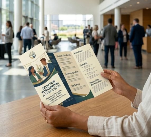 Premium tri-fold banner printing services near me