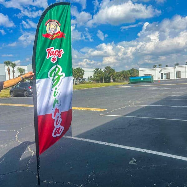 Quality teardrop flag printing in Winter Park Florida
