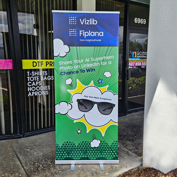 Retractable banner printing in Winter Park Florida