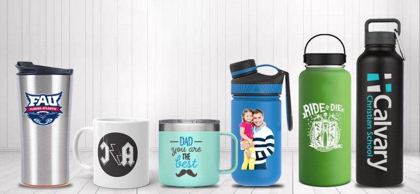 Custom Drinkware Printing in Orlando Florida