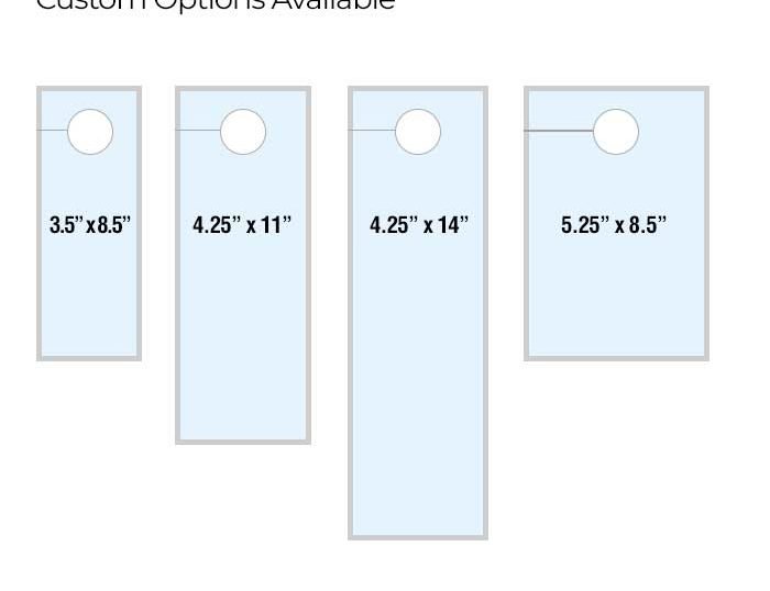 Door Hanger Standard Sizes