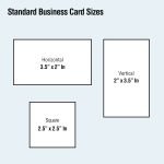 Standard business card sizes and printing services in Central Florida