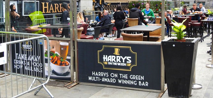 Best Cafe Barrier Banners and Signs Printing in Central Florida