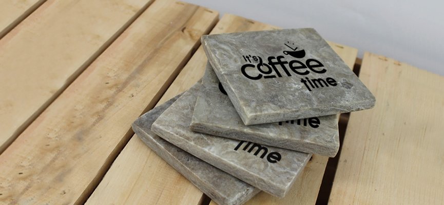 Custom engravings and printing on marble stone granite and slate