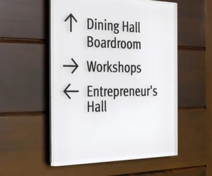 Men’s and women’s toilet wayfinding signs