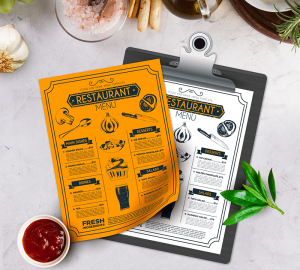 menu printing services near me