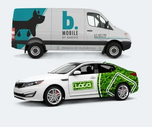 partial car wraps printing services in Orlando Florida