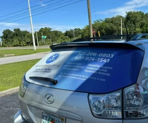 Best quality perforated-vinyl printing