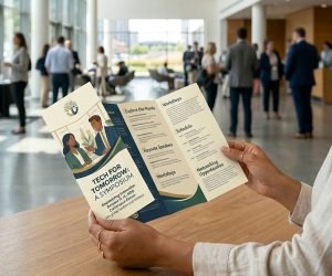 Premium tri-fold banner printing services near me