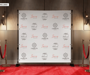 Square backdrop banner printing in Orlando, FL